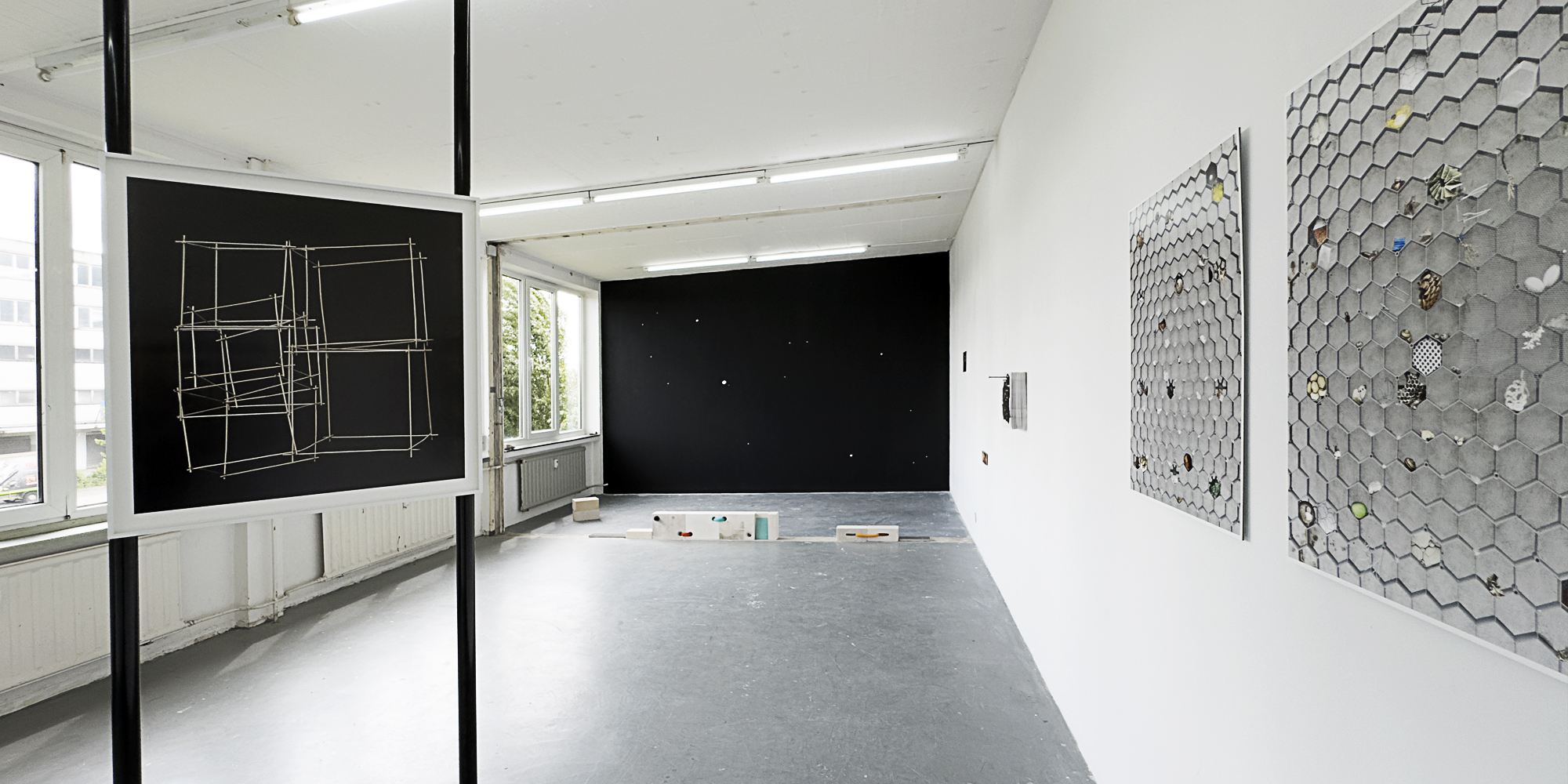 Ausstellung April 2025 im space-o Frauebrür, Gisela Bullacher Eric Lanz Axel Lieber Heike Pallanca Ausstellungskoordinator Dieter Kiessling