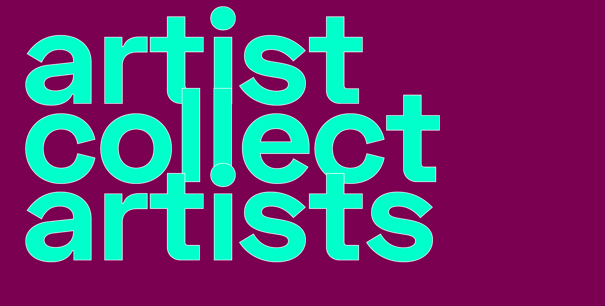 artist collect artists - accrochage Einladungskarte Ausstellung OHA15 September 2025